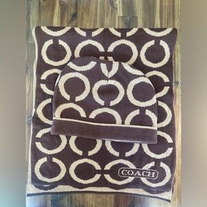 Coach hat and wrap scarf